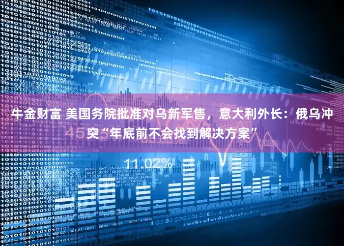 牛金财富 美国务院批准对乌新军售，意大利外长：俄乌冲突“年底前不会找到解决方案”